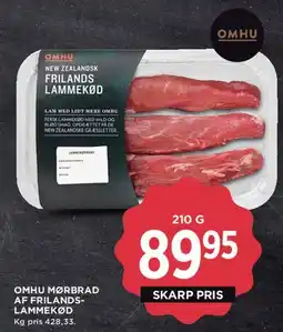 MENY Omhu Mørbrad af Frilands-lammekød tilbud