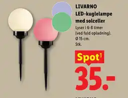 Lidl LED-kuglelampe med solceller tilbud