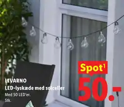 Lidl LIVARNO LED-lyskæde med solceller tilbud