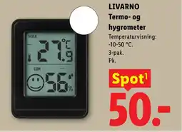 Lidl LIVARNO Termo- og hygrometer tilbud