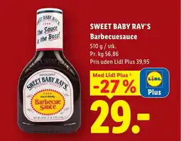 Lidl SWEET BABY RAY'S Barbecuesauce tilbud