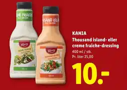 Lidl ΚΑΝΙΑ Thousand island- eller creme fraiche-dressing tilbud