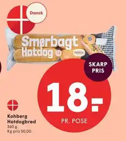 SPAR Kohberg Hotdogbrød tilbud