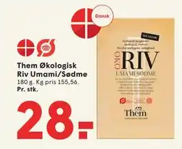 SPAR Them Økologisk Riv Umami/Sødme tilbud