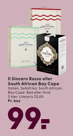 SPAR Il Sincero Rosso eller South African Bay Cape tilbud