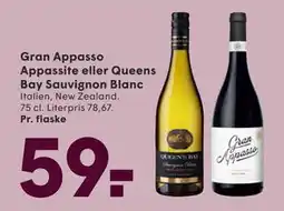 SPAR Gran Appasso Appassite eller Queens Bay Sauvignon Blanc tilbud