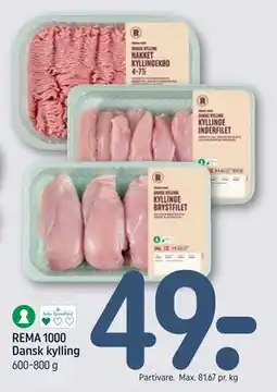 REMA 1000 REMA 1000 Dansk kylling tilbud