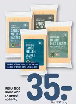 REMA 1000 REMA 1000 Kronekilde skæreost tilbud