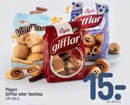 REMA 1000 Pågen Gifflar eller Vanillas tilbud