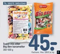 REMA 1000 Super mix eller Big Ben karameller tilbud
