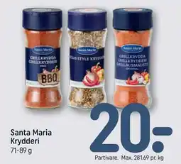 REMA 1000 Santa Maria Krydderi tilbud