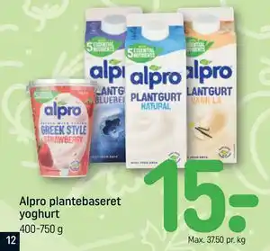 REMA 1000 Alpro plantebaseret yoghurt tilbud