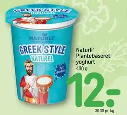 REMA 1000 Naturli' Plantebaseret yoghurt tilbud