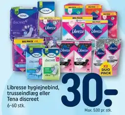 REMA 1000 Libresse hygiejnebind, trusseindlæg eller Tena discreet tilbud