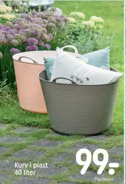 REMA 1000 Kurv i plast 40 liter tilbud