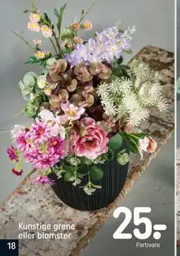 REMA 1000 Kunstige grene eller blomster tilbud