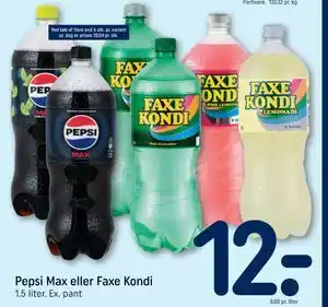 Pepsi Max eller Faxe Kondi