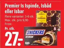 Min Købmand Premier Is Ispinde, Isbåd eller Isbar tilbud