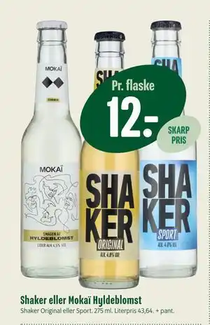 Min Købmand Shaker eller Mokaï Hyldeblomst tilbud