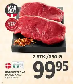 MENY KOTELETTER AF DANSK KALV tilbud