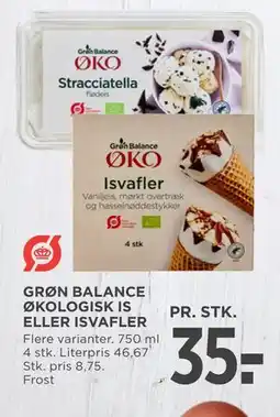 MENY GRØN BALANCE ØKOLOGISK IS ELLER ISVAFLER tilbud