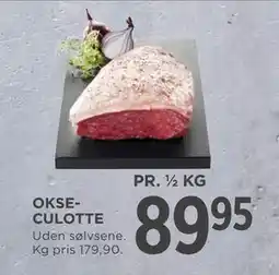 MENY OKSECULOTTE tilbud