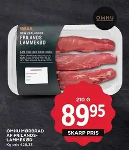 MENY OMHU MØRBRAD AF FRILANDSLAMMEKØD tilbud