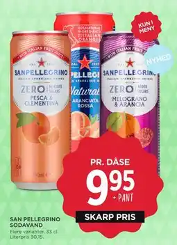 MENY SAN PELLEGRINO SODAVAND tilbud