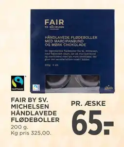 MENY FAIR BY SV. MICHELSEN HÅNDLAVEDE FLØDEBOLLER tilbud
