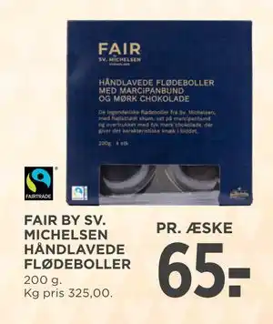MENY FAIR BY SV. MICHELSEN HÅNDLAVEDE FLØDEBOLLER tilbud