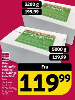 Løvbjerg Dansk Hele kyllingelår med ryg el. Kyllinge inderfilet tilbud
