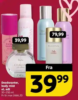 Løvbjerg Deodoranter, body mist el. edt tilbud