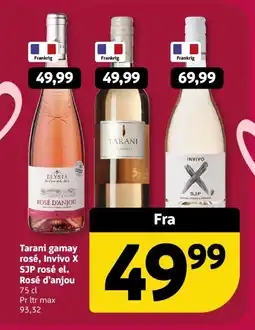 Løvbjerg Tarani gamay rosé, Invivo X SJP rosé el. Rosé d'anjou tilbud