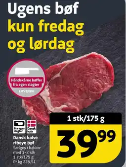 Løvbjerg Dansk kalve ribeye bøf tilbud