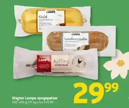 Løvbjerg Slagter Lampe spegepølser tilbud