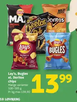 Løvbjerg Lay's, Bugles el. Doritos chips tilbud