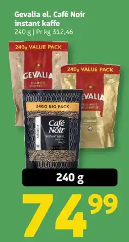 Løvbjerg Gevalia el. Café Noir instant kaffe tilbud