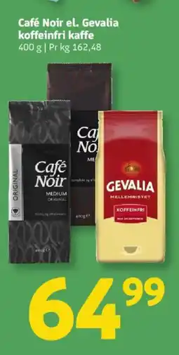 Løvbjerg Café Noir el. Gevalia koffeinfri kaffe tilbud