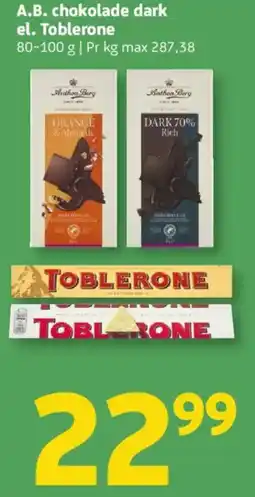 Løvbjerg A.B. chokolade dark el. Toblerone tilbud