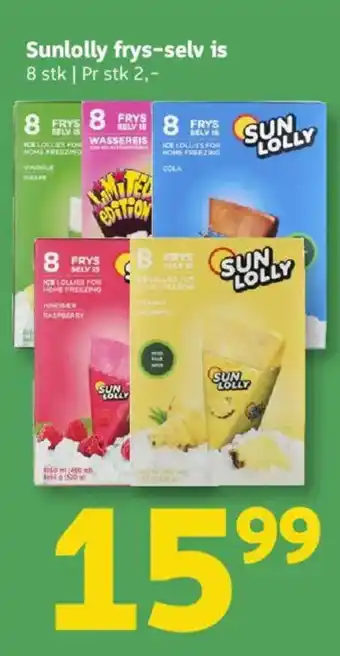 Løvbjerg Sunlolly frys-selv is tilbud