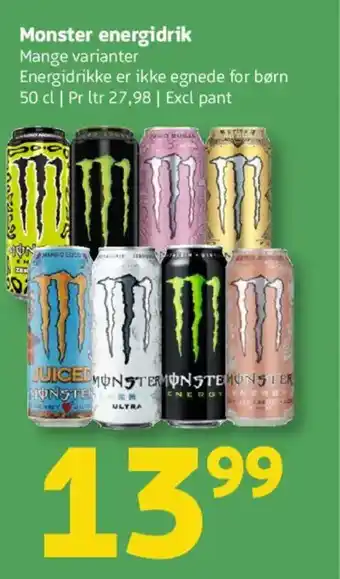 Løvbjerg Monster energidrik tilbud