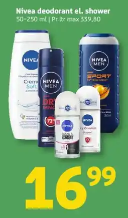 Løvbjerg Nivea deodorant el. shower tilbud