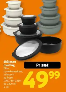 Løvbjerg Skålesæt med låg Tåler tilbud