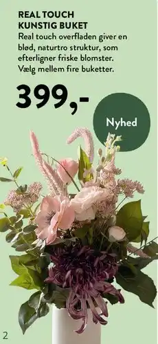 Plantorama REAL TOUCH KUNSTIG BUKET tilbud
