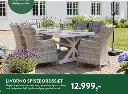 Plantorama LIVORNO SPISEBORDSSÆT tilbud