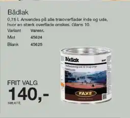 Harald Nyborg Bådlak tilbud