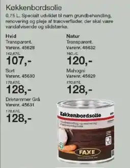 Harald Nyborg Køkkenbordsolie tilbud