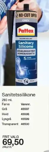 Harald Nyborg Pattex Sanitetssilikone tilbud