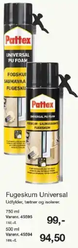 Harald Nyborg Pattex Fugeskum Universal tilbud