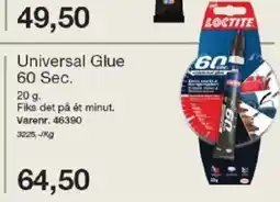 Harald Nyborg LOCTITE Universal Glue 60 Sec. tilbud